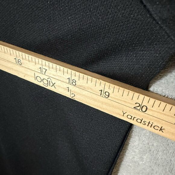 Nike Polo Shirt Mens Medium Black Tennis Court Band Blade Dri Fit Performance - Picture 6 of 7